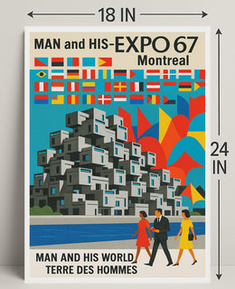 Man and His World Expo 67 Montreal Poster PosterGoat
