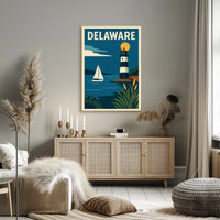 Delaware Coastal Charm Poster