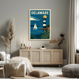 Delaware Coastal Charm Poster