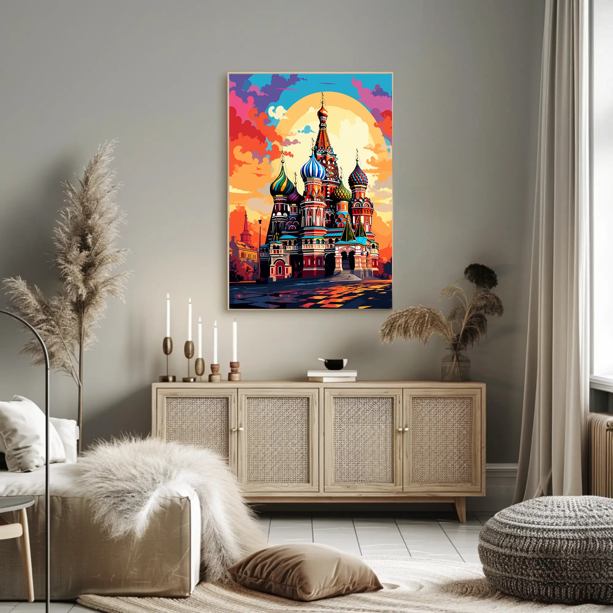 Vibrant St. BasilS Cathedral Poster