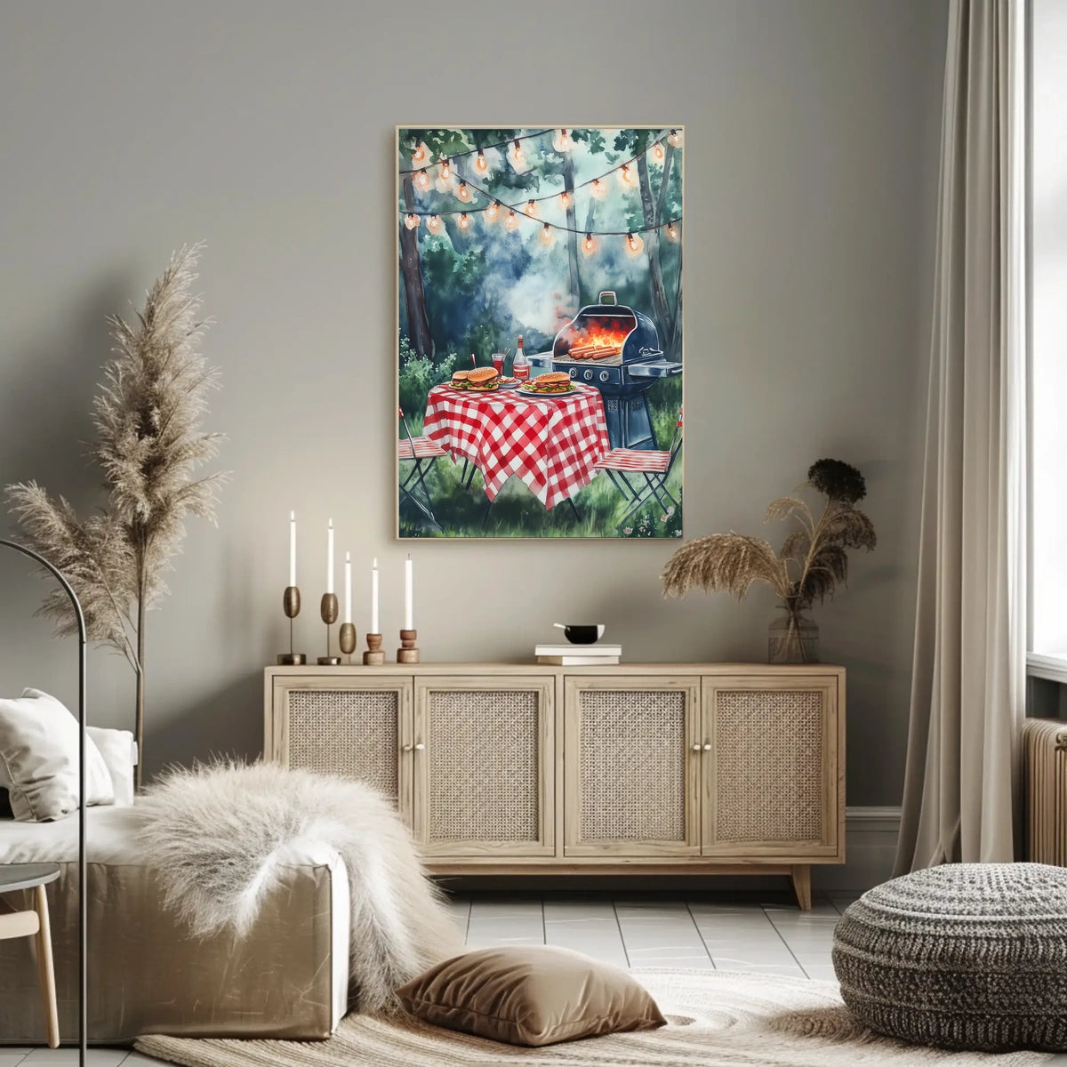 summer barbecue scene Poster