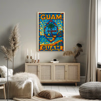 Vibrant Guam Mosaic Poster