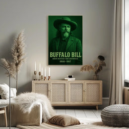 Buffalo Bill Bison Hunter Vintage Historical or Presidential Poster