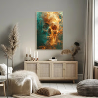 Ethereal Skull in Smoke Poster PosterGoat