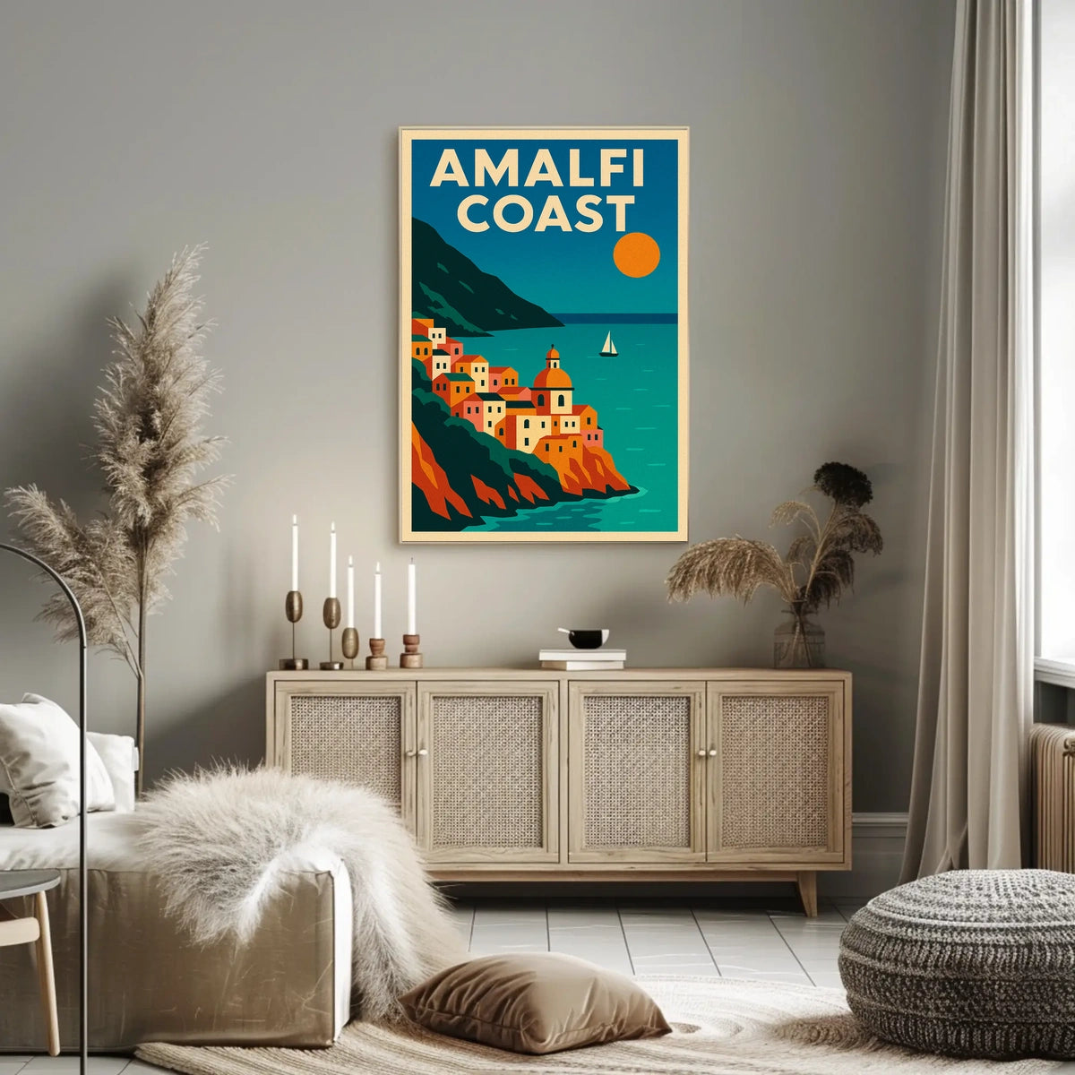 Amalfi Coast A Scenic Escape Poster