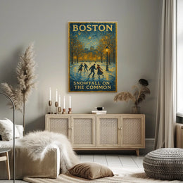 Snowfall On The Common Poster