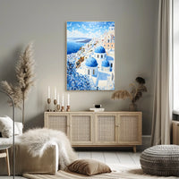 Santorini Aegean Sea Travel Art Print