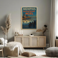 Memphis Riverfront Noël Poster