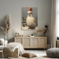 Festive Bird In Winter Wonderland Poster