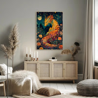 Mystical Dragon Garden Enchantment Fantasy or Mythology Poster