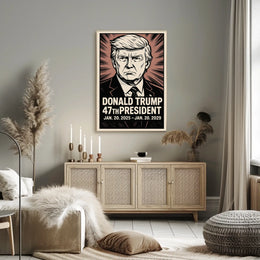 Donald Trump 47th President Poster