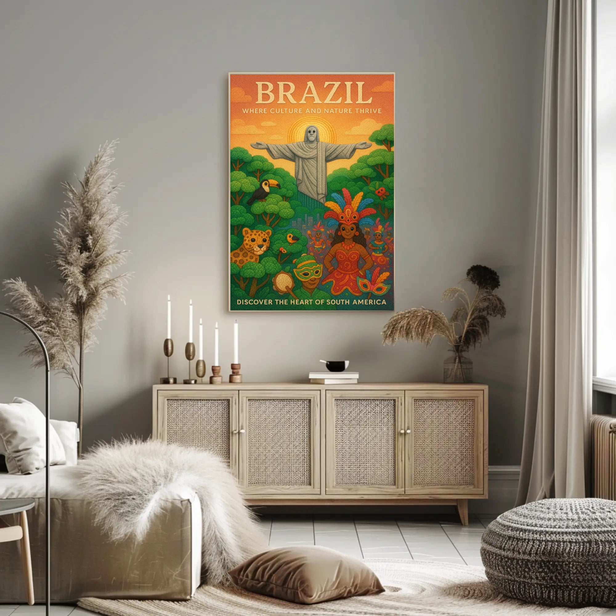 Discover the Heart of South America Poster