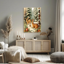 Winter Woodland Scene Poster
