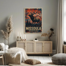 Missoula, Montana Wilderness Majesty Poster