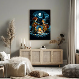 Winter Night Adventure Poster