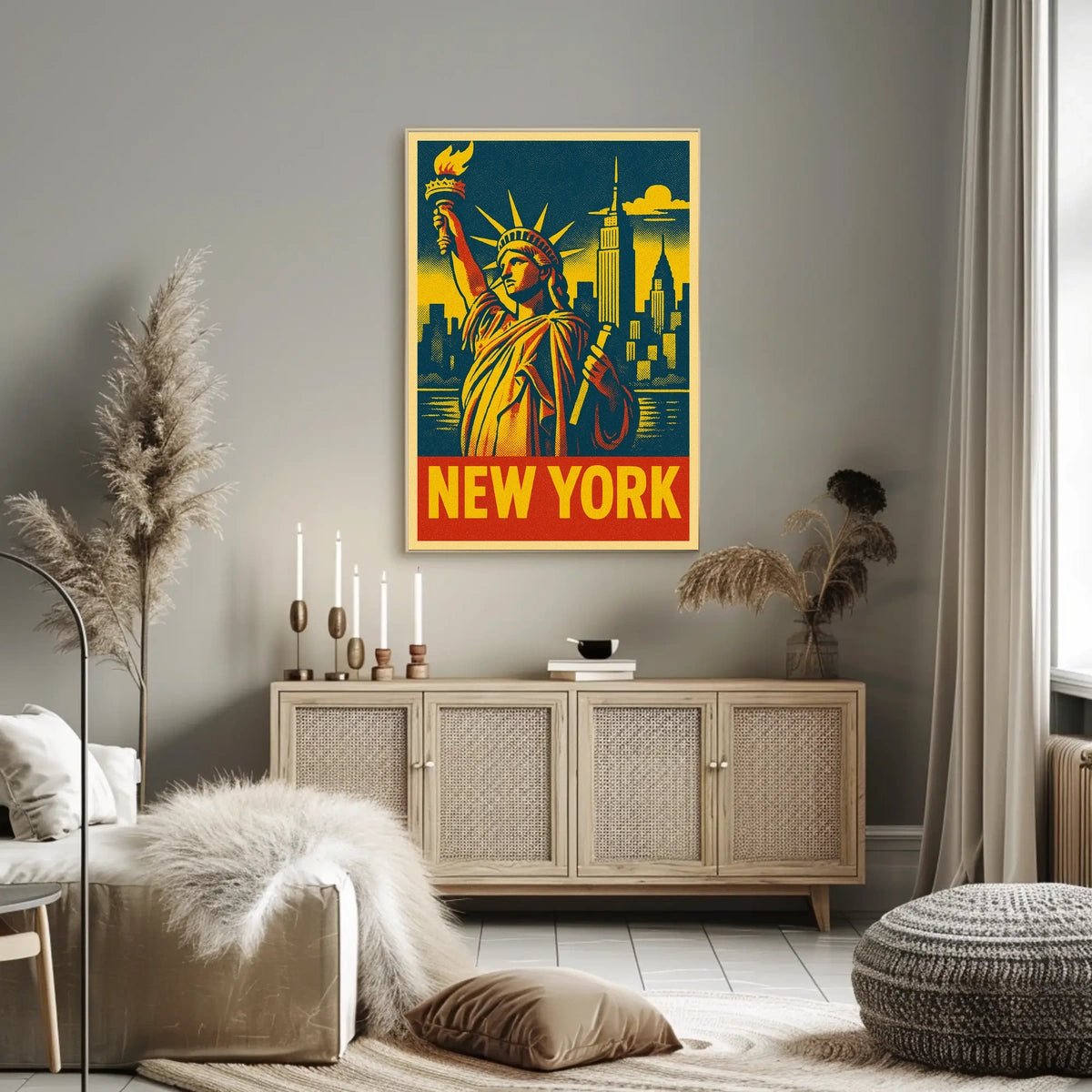 New York Iconic Skyline Poster