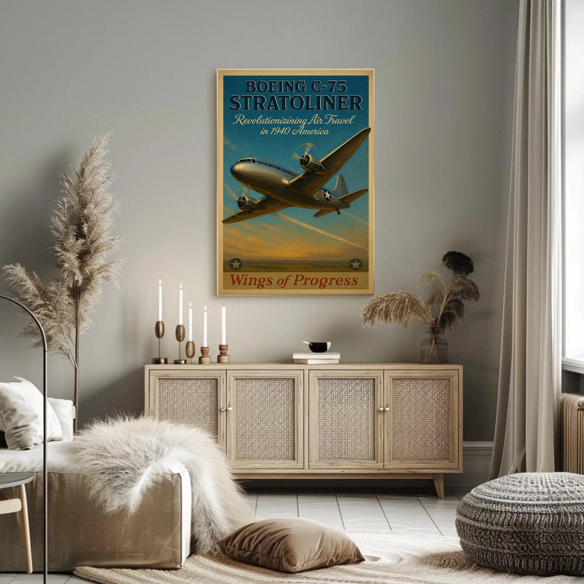 Boeing C-75 Stratoliner Poster