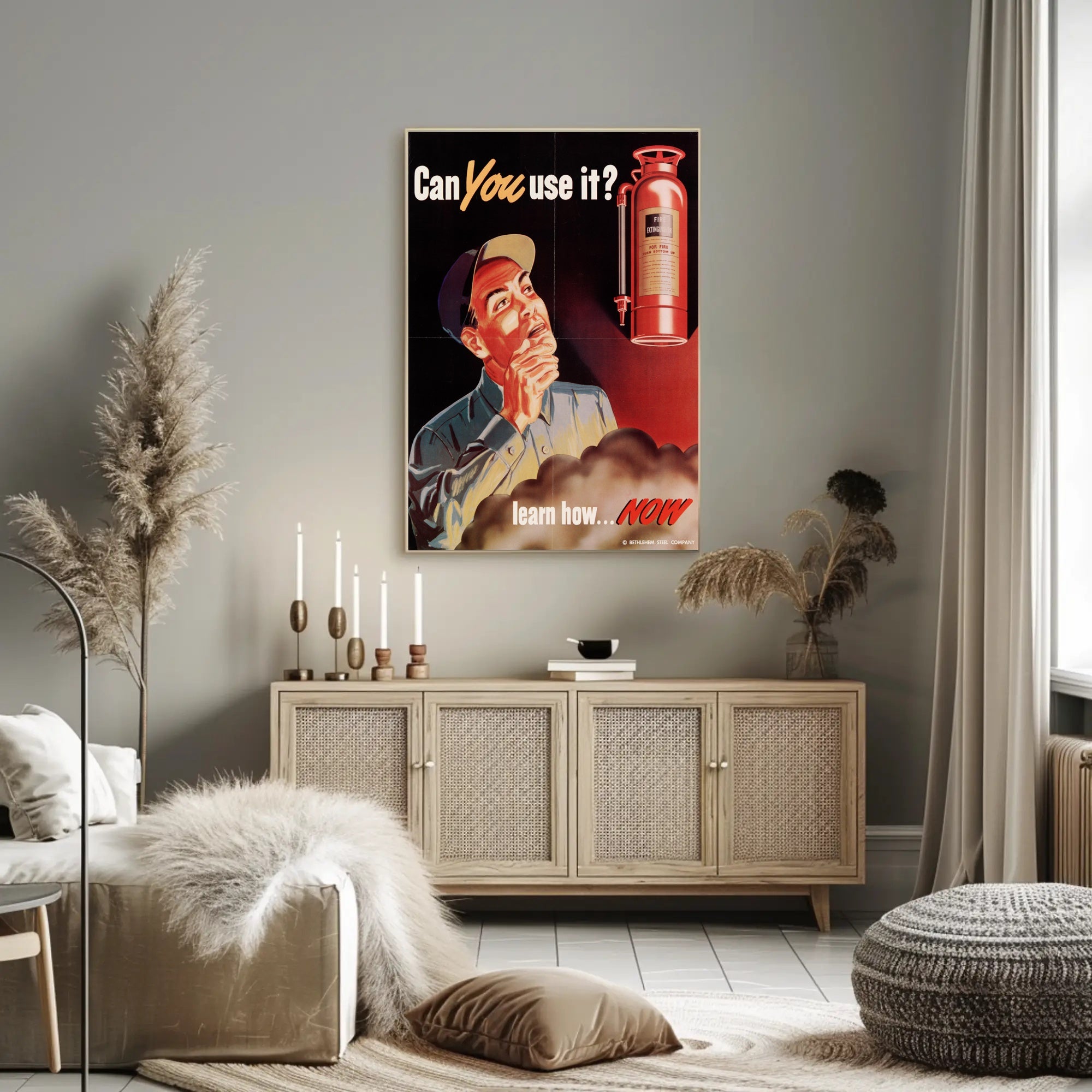 Fire Extinguisher Training Awareness Poster PosterGoat