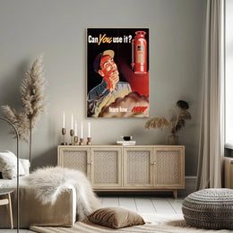 Fire Extinguisher Training Awareness Poster PosterGoat