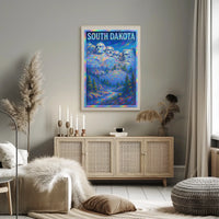 Mount Rushmore In South Dakota Poster