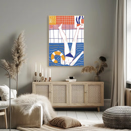 Poolside Relaxation Poster