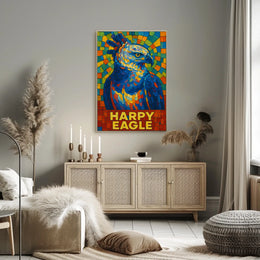 Harpy Eagle Mosaic Poster