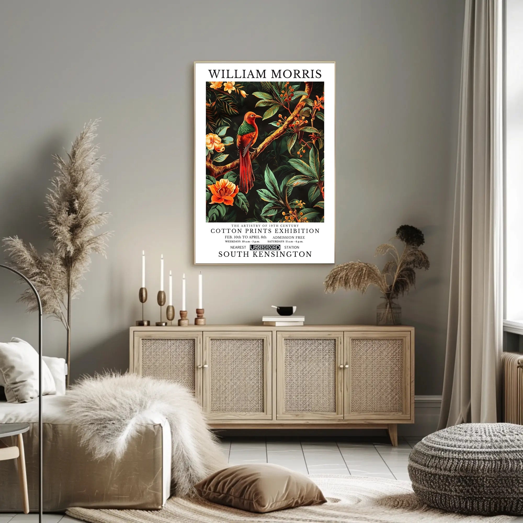 Artistry of 19th Century Cotton Prints Artistic Poster
