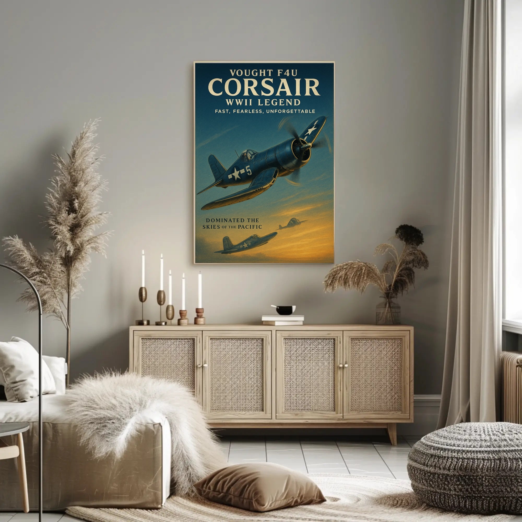 Vought F4U Corsair: WWII Legend Poster