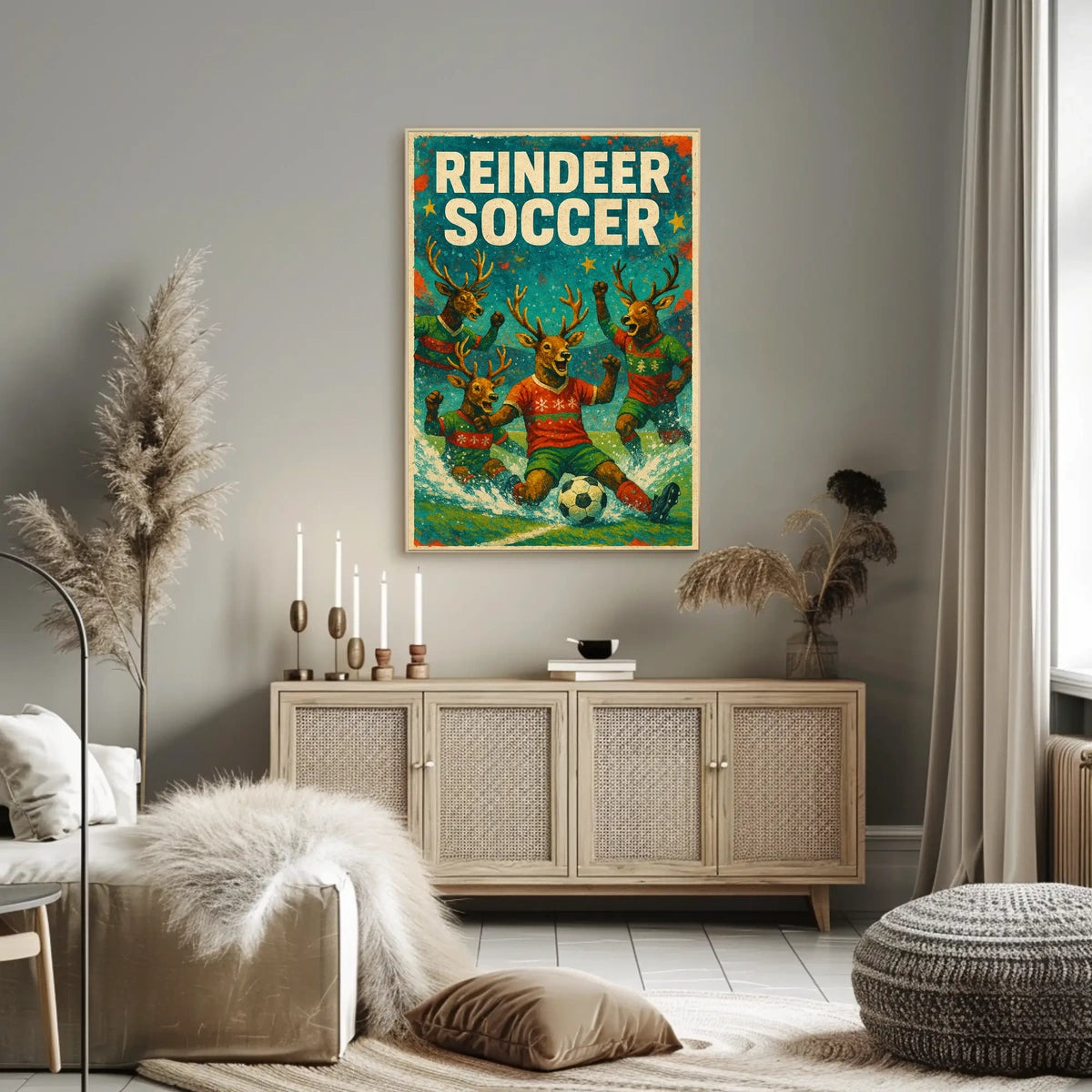 Reindeer Soccer Extravaganza Poster