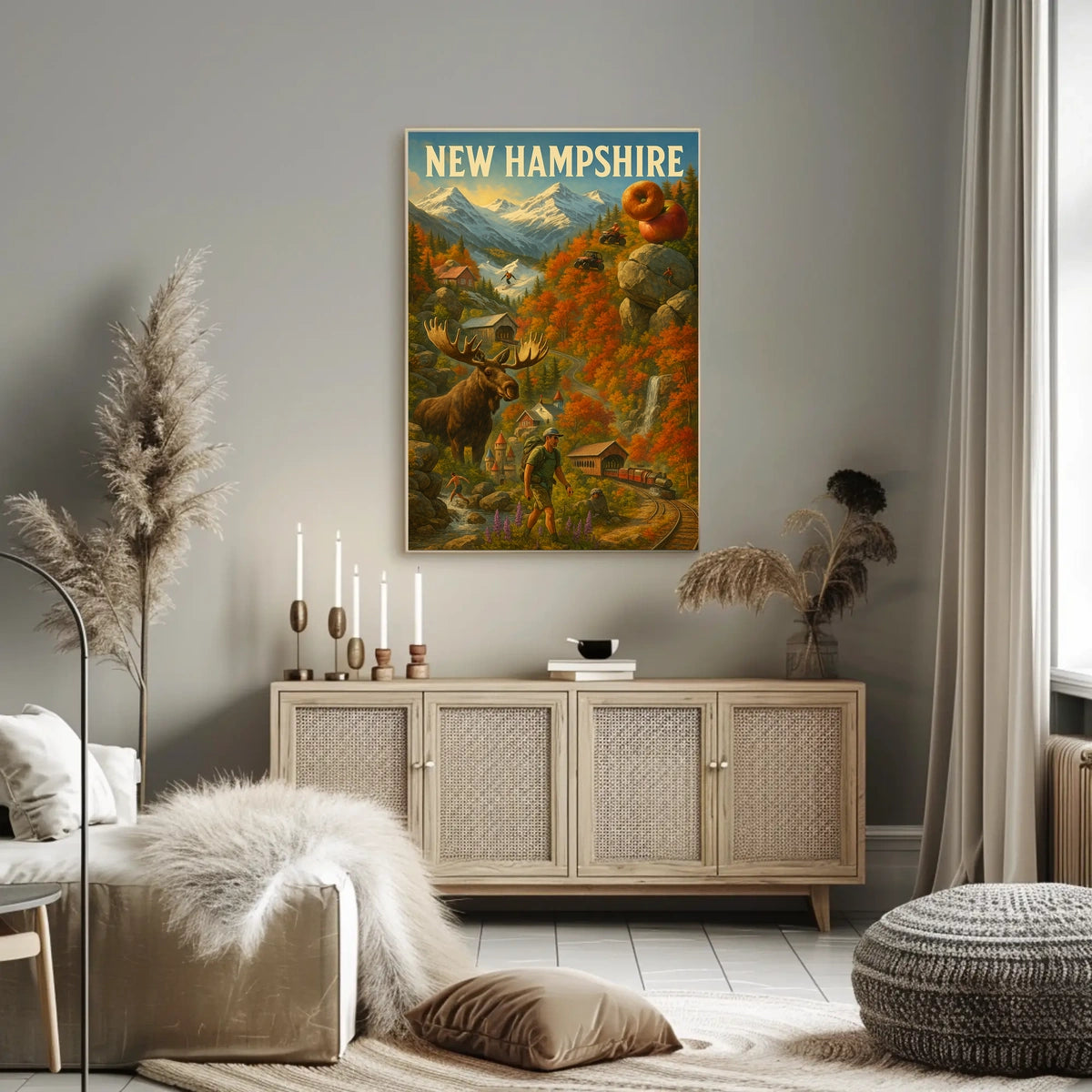 New Hampshire Adventure Poster