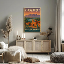 Albuquerque Heart of New Mexico Travel Poster