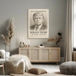 Donald Trump 47th President Poster