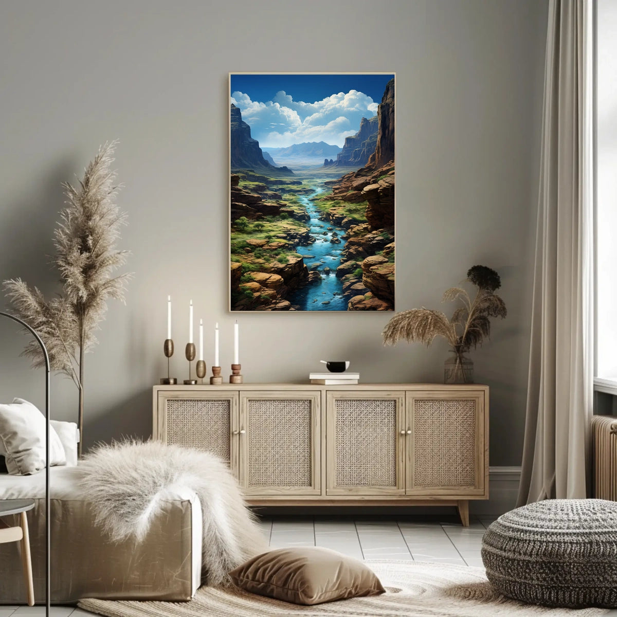 Majestic Canyon Landscape Poster