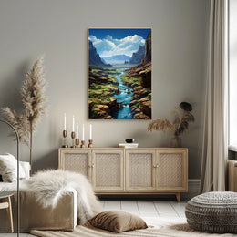 Majestic Canyon Landscape Poster