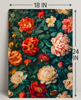 Lush Floral Elegance Art Print - Abstract or Artistic Poster