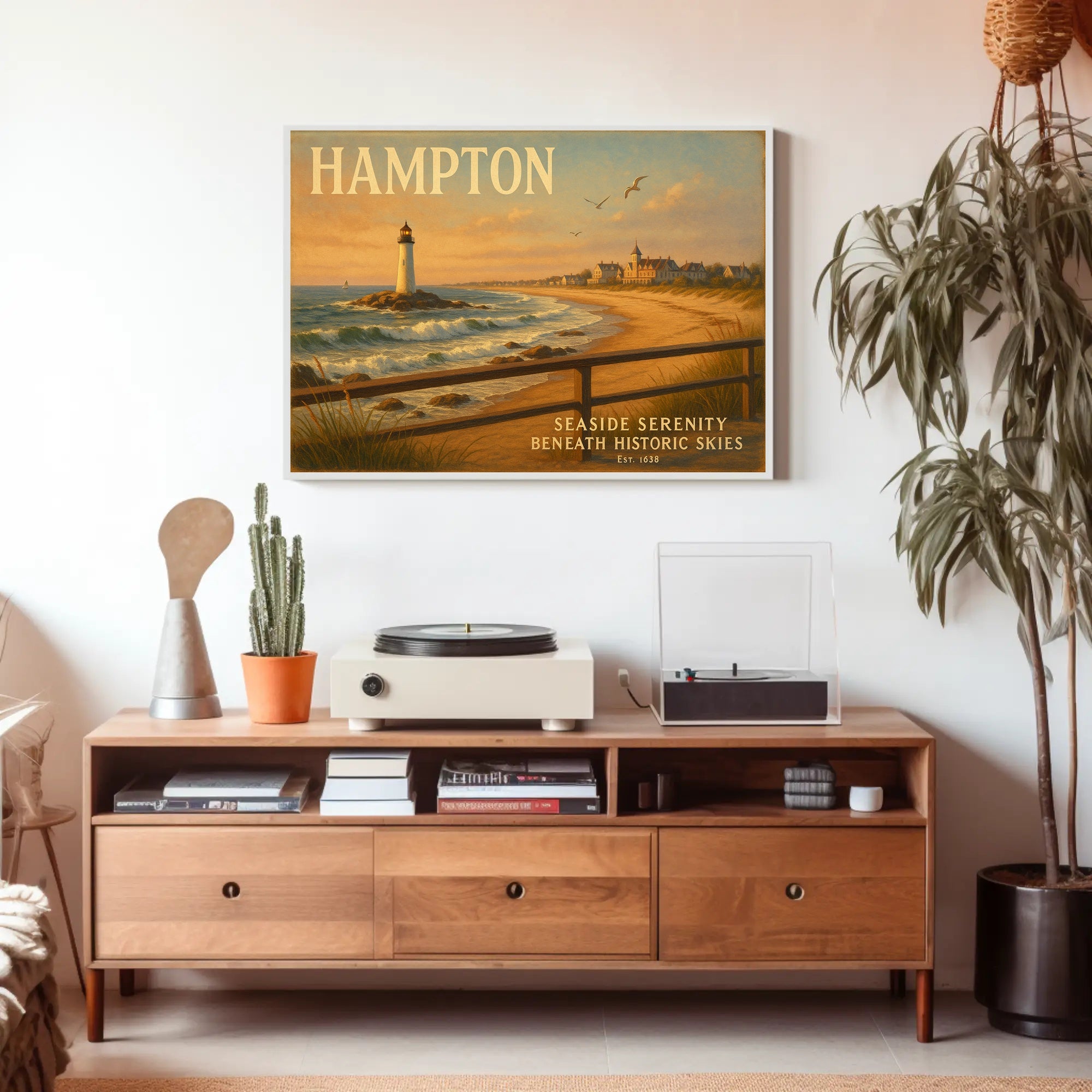 Hampton Seaside Serenity Wall Art Print