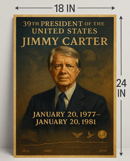Jimmy Carter Portrait Collection Decor Series Poster PosterGoat