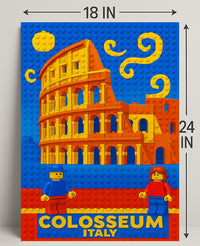 Colosseum LEGO Art Print Wall Decor PosterGoat