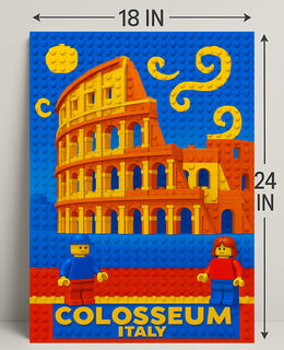 Colosseum LEGO Art Print Wall Decor PosterGoat