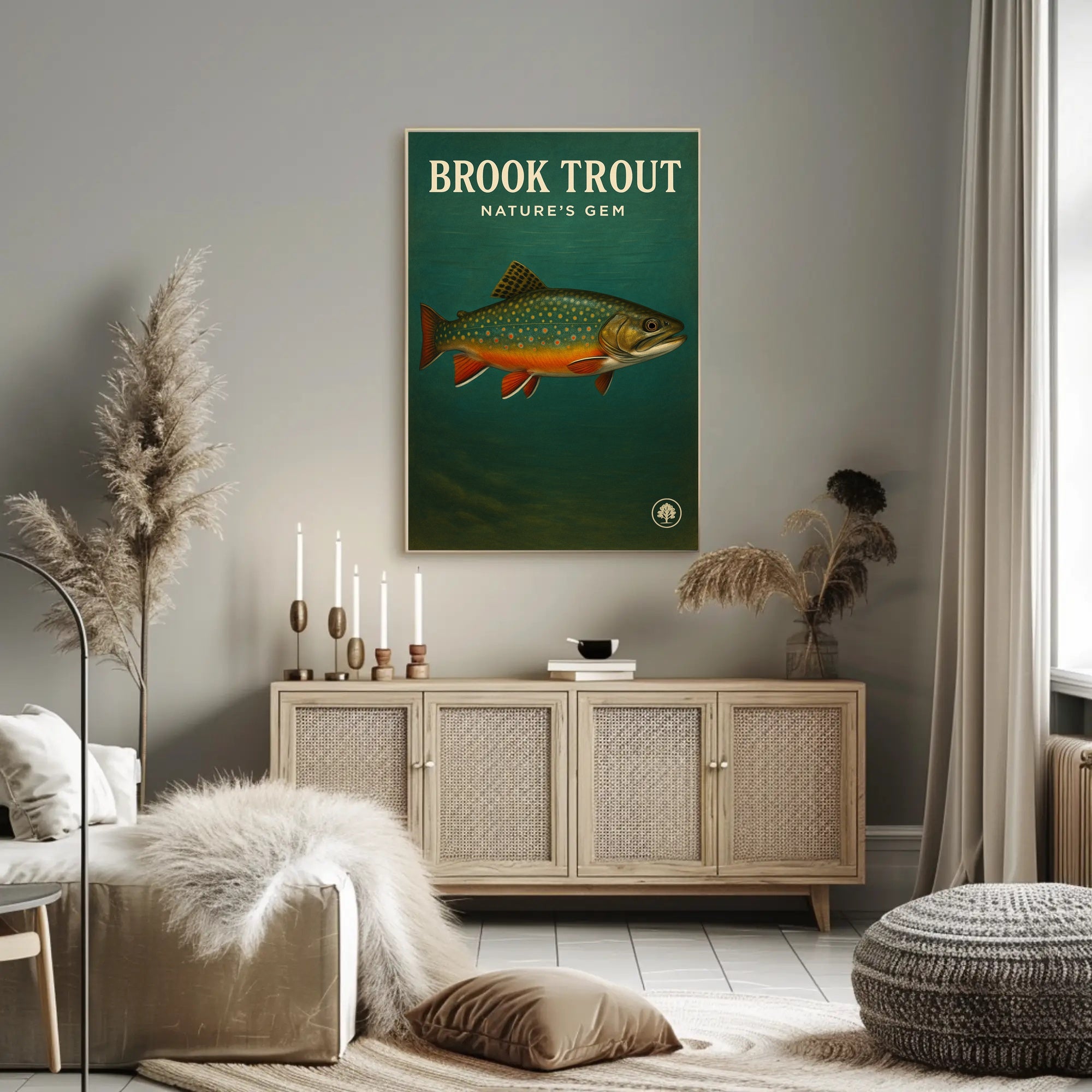 Brook Trout Nature's Gem Wall Art Print PosterGoat