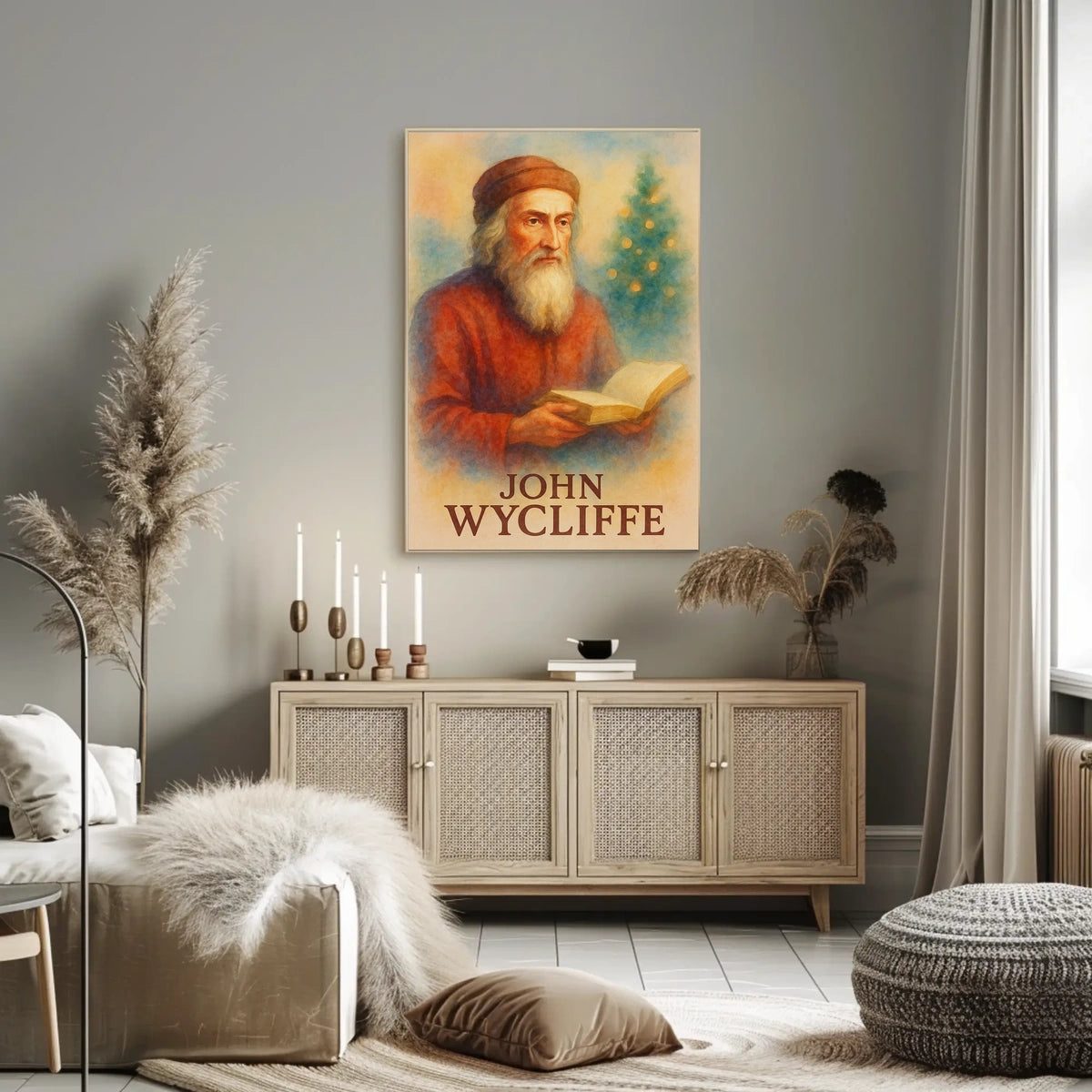 John Wycliffe Literary Icon Prime Historical or Presidential Poster