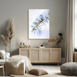 Winters Touch on Pine Poster
