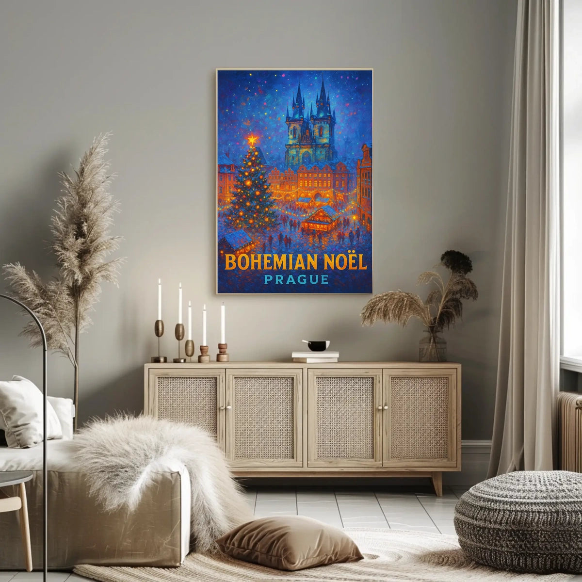 Bohemian Noël Prague Poster