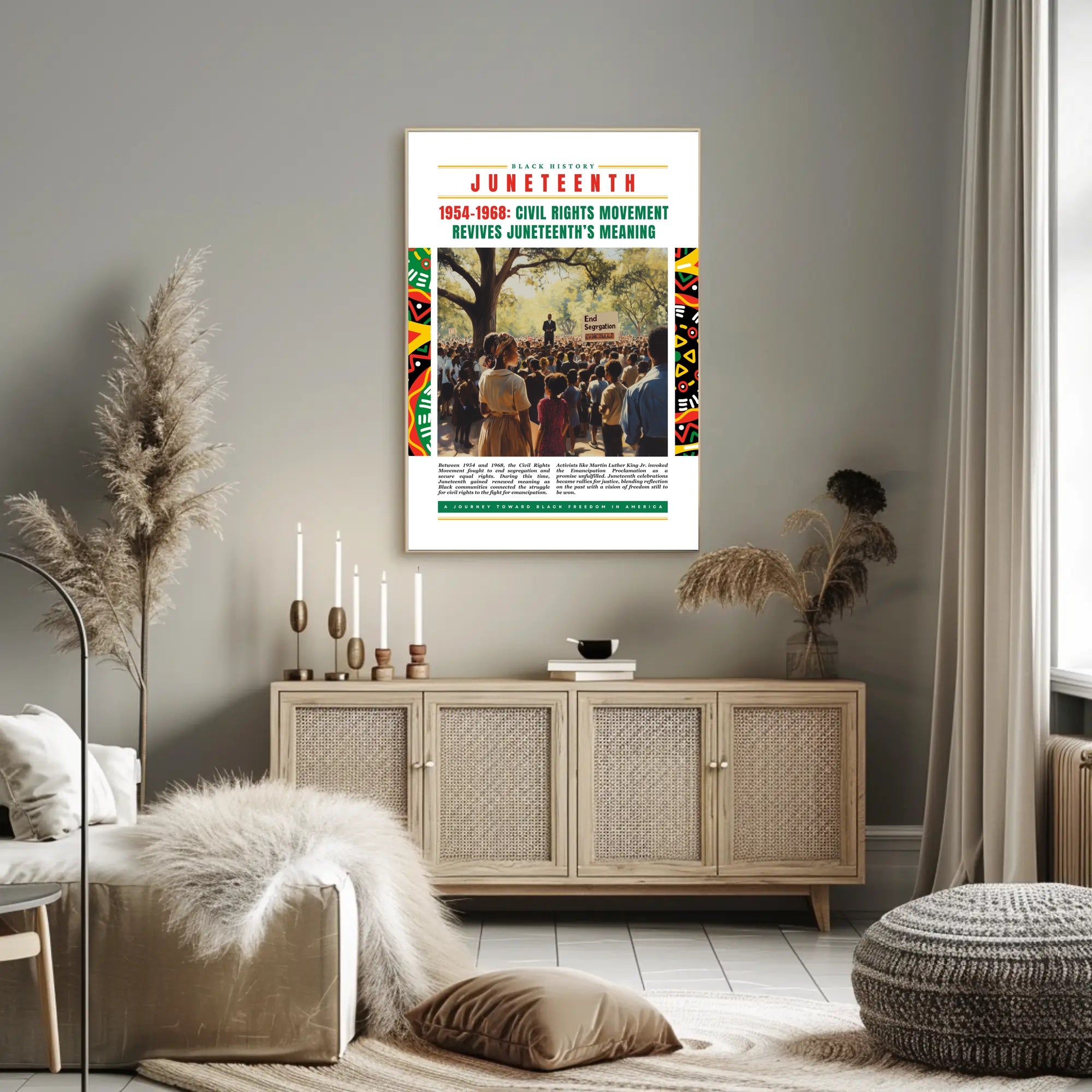 Juneteenth Civil Rights Movement Cultural or Heritage Poster