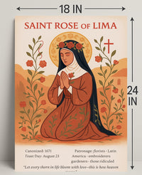 Saint Rose of Lima Poster PosterGoat