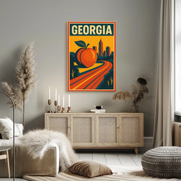 Georgia The Peach State Poster