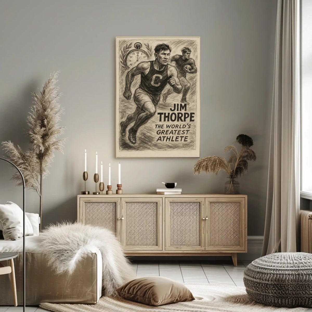 Jim Thorpe Legendary Athlete Jim Thorpe Poster