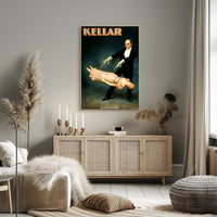Kellar Classic Levitation Magic Show Vintage Artistic Poster