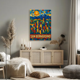 San Bernardino Cityscape Poster