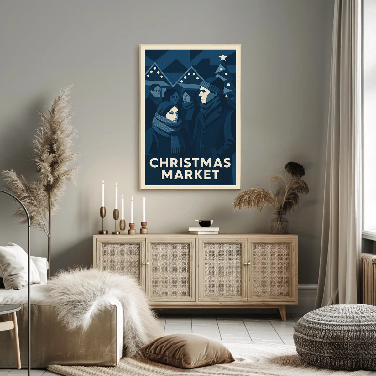 Christmas Market Celebration Poster